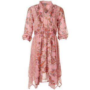 Figueroa & Flower Midi Dress Size M With Cami Slip 2 Piece Fairy Cottagecore NWT